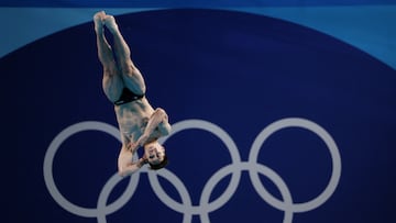 Paris 2024 Olympics - Diving - Men's 3m Springboard Preliminary - Aquatics Centre, Saint-Denis, France - August 06, 2024. Osmar Olvera Ibarra of Mexico in action. REUTERS/Leah Millis