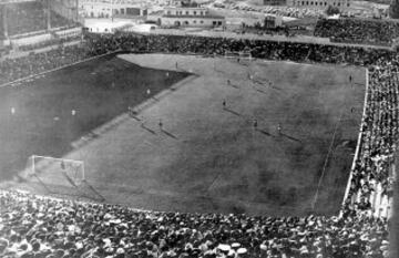 Atlético's old Metropolitano stadium over the years