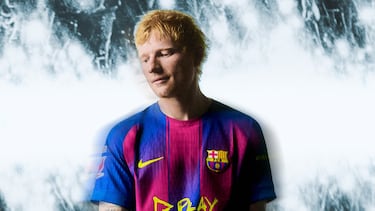 Ed Sheeran estará en el Clásico: así es la camiseta del Barça en su nueva colaboración musical