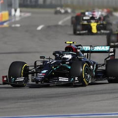 Bottas gana, Hamilton rabia