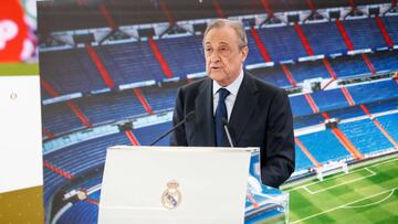 Florentino Pérez, en la presentación de Rodrygo.