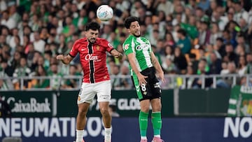 Momento del partido de LaLiga EA Sports entre Betis y Mallorca.