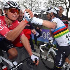 Alejandro Valverde y el nieto de Poulidor asaltan Flandes