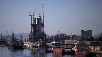 Obras de construcción en la zona de Puerto Maravilla.