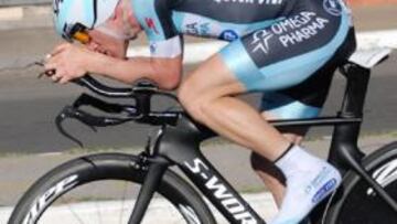 Leipheimer, en acción.