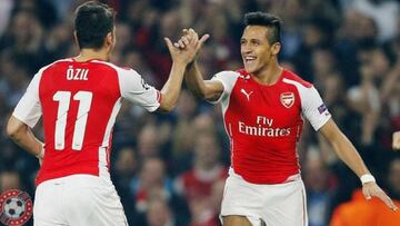 Alexis Sánchez integra el tercer tridente más efectivo de Europa