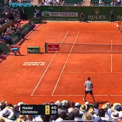 Es un auténtico escándalo: así cerró Nadal el set... ¡marciano!