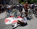 Did a selfie-taking fan really cause a massive crash on Stage 15 of the 2023 Tour de France?