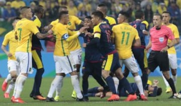 Colombia y Brasil reviven la tensión del Mundial de 2014