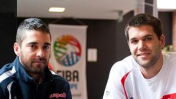 <b>VETERANOS. </b>Juan Carlos Navarro y Felipe Reyes, los dos jugadores con más partidos internacionales.