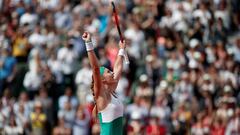 Muguruza down and out in Paris as Mladenovic marches on