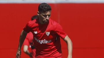 Jes&uacute;s Navas con el Sevilla. 