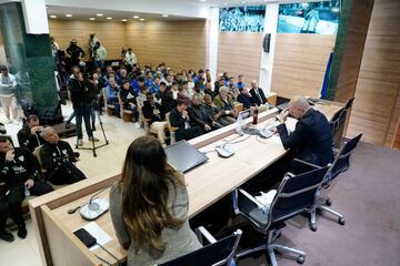 Rueda de prensa de despedida de Manolo Gaspar.