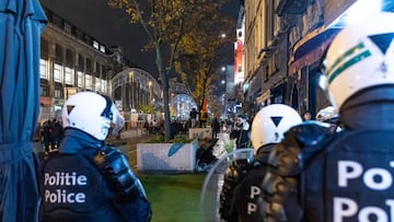 La policía de Bruselas detuvo a 119 personas en las celebraciones por la victoria de Marruecos contra España.