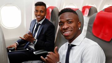 Rodrygo viaj&oacute; a Par&iacute;s junto a Vinicius.