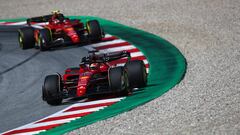 Charles Leclerc y Carlos Sainz (Ferrari F1-75). Spielberg, Austria. F1 2022.