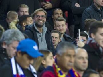 Jurgen Klopp entrenador del Liverpool en el Camp Nou.