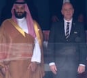 El gesto de Putin al príncipe de Arabia tras un gol de Rusia