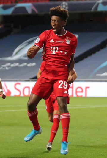 0-1. Kingsley Coman celebró el primer gol.