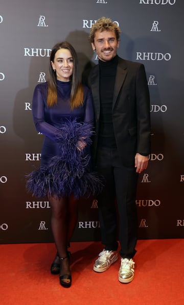 Antoine Griezmann y Erika Choperena.
