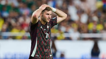 Santiago Gimenez of Mexico during the CONMEBOL Copa America 2024 group B match between Ecuador and Mexico, at State Farm Stadium, on June 30, 2024 in Glendale, Arizona, United States.