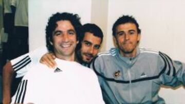 Pizz y Luis Enrique en el Bar&ccedil;a