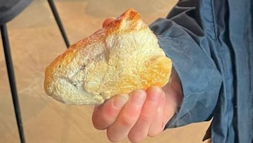 A child picks up what he thought was a stone from the beach and it starts to smoke: “Burn marks were all over the terrace”