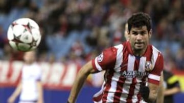 Diego Costa, durante el partido de la cuarta jornada de la Liga de Campeones frente al Austria de Viena.