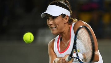 Gran estreno de Muguruza:
no dio opción a la rumana Mitu