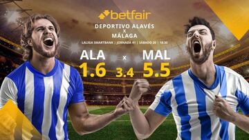Deportivo Alavés vs. Málaga CF: alineaciones, horario, TV, estadísticas y pronósticos