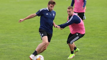 Ontiveros durante un entrenamiento