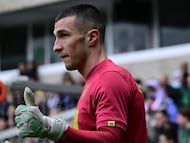 Plamen Andreev, portero del Racing.