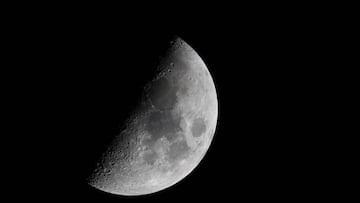 GV,General View CORAL SPRINGS FL - DECEMBER 21: The half moon is seen in the night sky, above over the Florida Everglades on December 21, 2020 in Coral Springs, Florida. Photo by Larry Marano &Acirc;&copy; 2020
 
 Pictured: GV,General View
 Ref: SPL520400