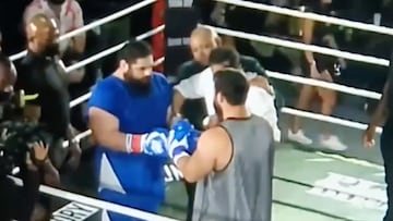 El Hulk iraní debuta en el boxeo y el final causa sorpresa