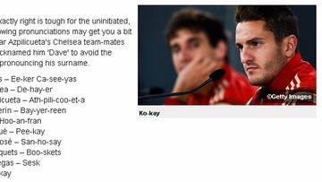 Así se pronuncian algunos de los jugadores españoles, según UEFA