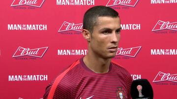 Los nervios de un periodista al entrevistar a Cristiano en la Copa