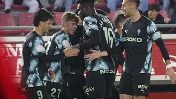 Debut y estreno goleador de Oyón para clasificar al Sporting