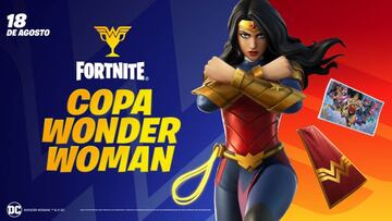 Arte oficial de la Copa Wonder Woman en Fortnite