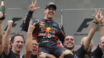 <b>LOS CAMPEONES. </b>Todos los indicios apuntan a que en Red Bull seguirán celebrando sus títulos mundiales de pilotos y constructores.