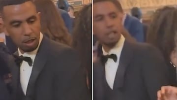 Un mago intenta hacer un truco al padre de Lamine Yamal en la gala del Balón de Oro: su reacción ya es viral