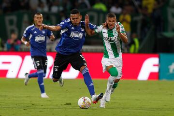 Partido entre Atlético Nacional y Millonarios en el estadio Atanasio Girardot, por la jornada 8 de la Liga BetPlay I-2023.