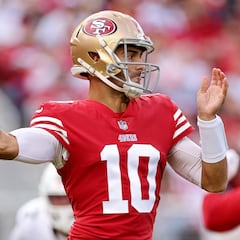 San Francisco 49ers quarterback Jimmy Garoppolo might be able to return in eight weeks