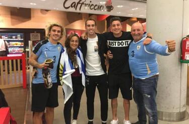 Griezmann: "Si estoy en el Atlético de Madrid es por Godín"