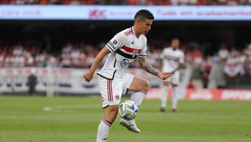 James Rodríguez, volante colombiano de Sao Paulo