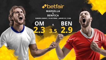 Olympique de Marsella vs. Benfica: horario, TV, estadísticas, cuadro y pronósticos