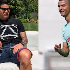 Cristiano se burla de James tras su cambio de look