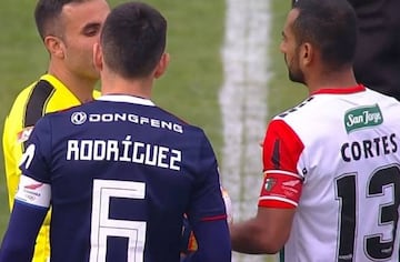 Matías Rodríguez y César Cortés con la jineta del Team Chile.