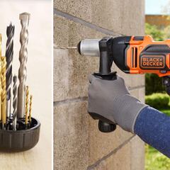 Este taladro percutor Black+Decker, el más vendido en Amazon, suma 32 accesorios y un maletín