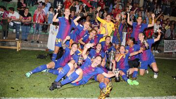 Jugadoras del Barcelona Femenino.
