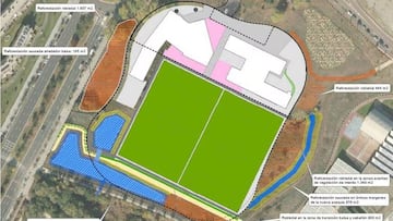 Plano de las obras propuesto y en fase de ejecuci¨®n.